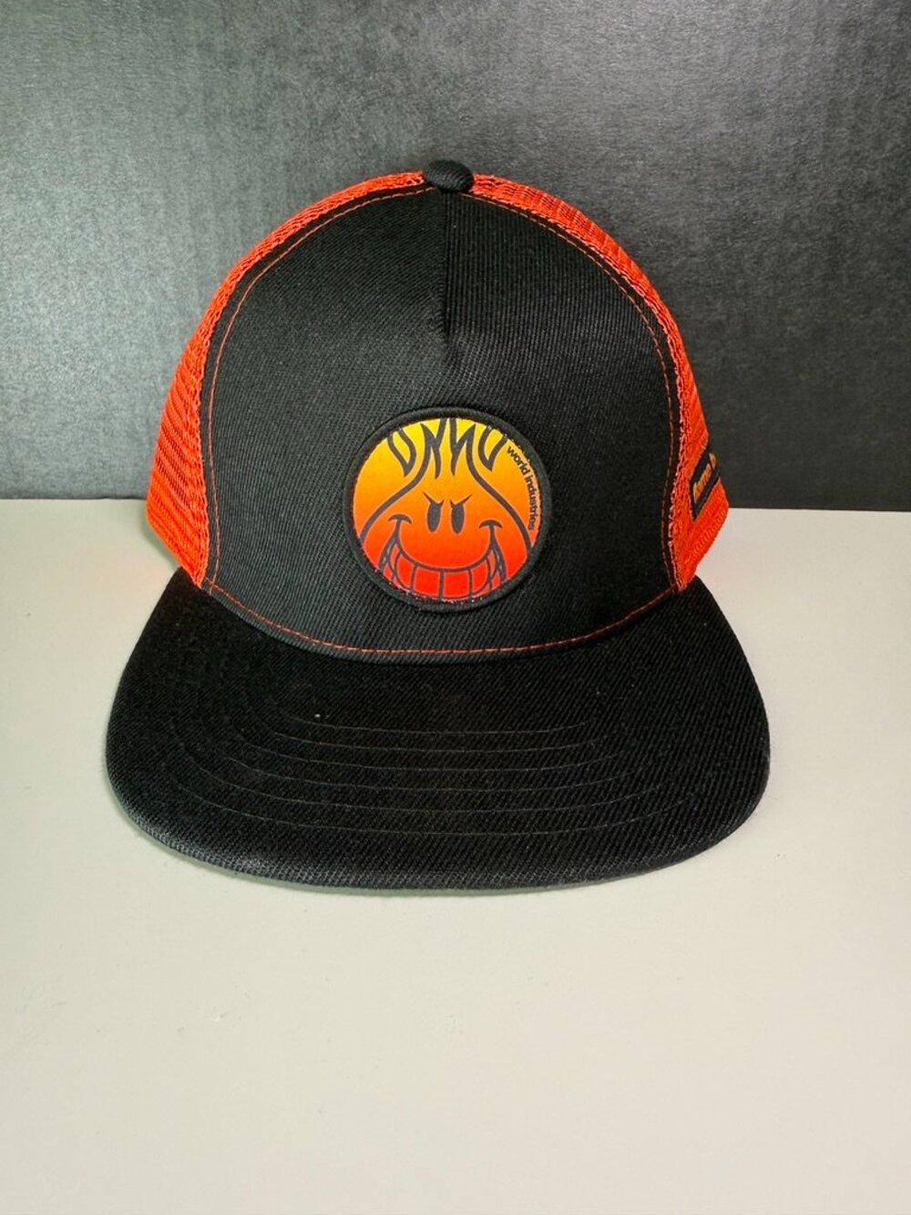 World Industries Snapback Cap Youth One Size Black Red